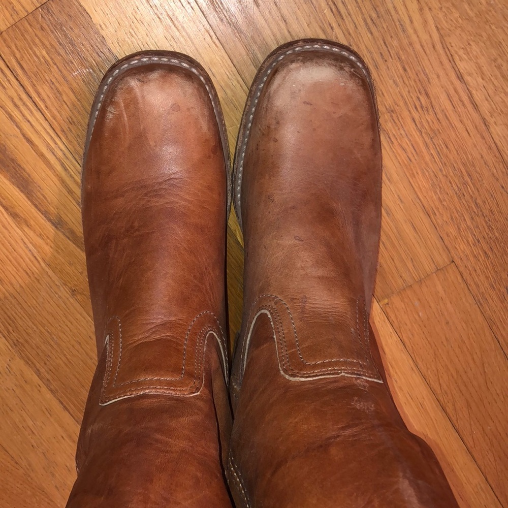 Frye boots.